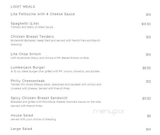 Rockaway Steak house - South Fork, CO menu_pic