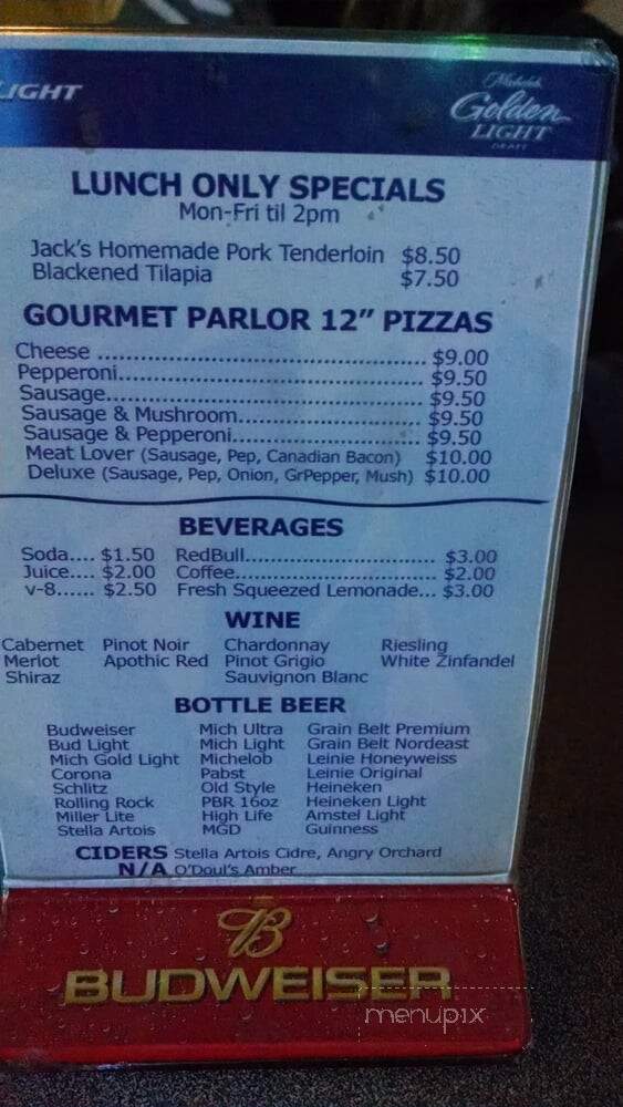 N E Yacht Club - Minneapolis, MN menu_pic
