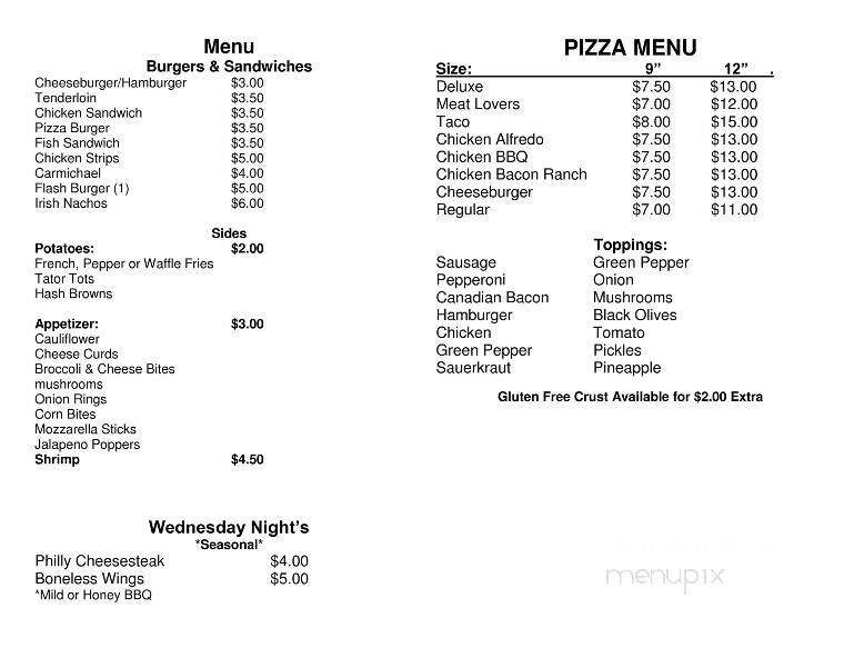 Zipper - Fort Atkinson, IA menu_pic