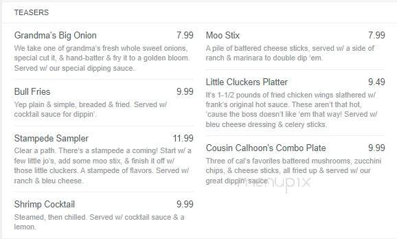 Poor Boys Steakhouse - Casper, WY menu_pic