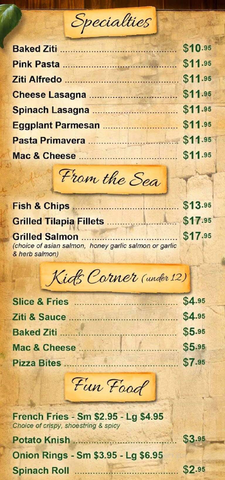 Jerusalem Pizza - North Miami Beach, FL menu_pic