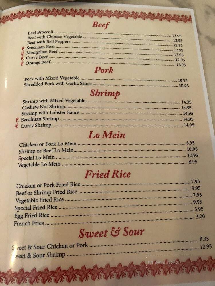 Luck Star Chinese Restaurant - St Petersburg, FL menu_pic