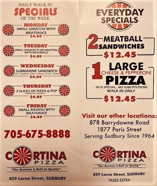 Cortina Pizza - Sudbury, ON