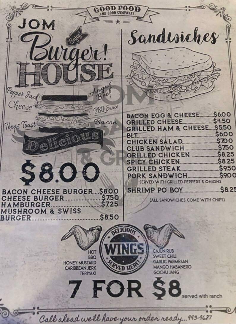 Just One More Bar & Grill - Marion, IL menu_pic