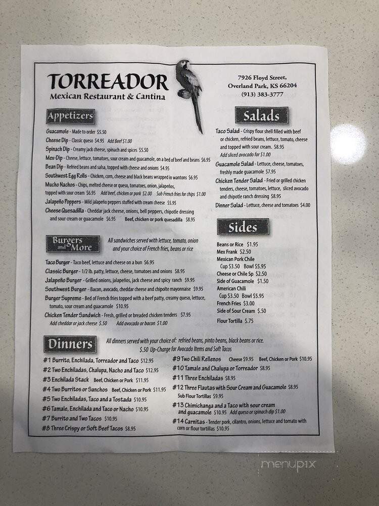 Torreador Mexican Restaurant - Shawnee Mission, KS