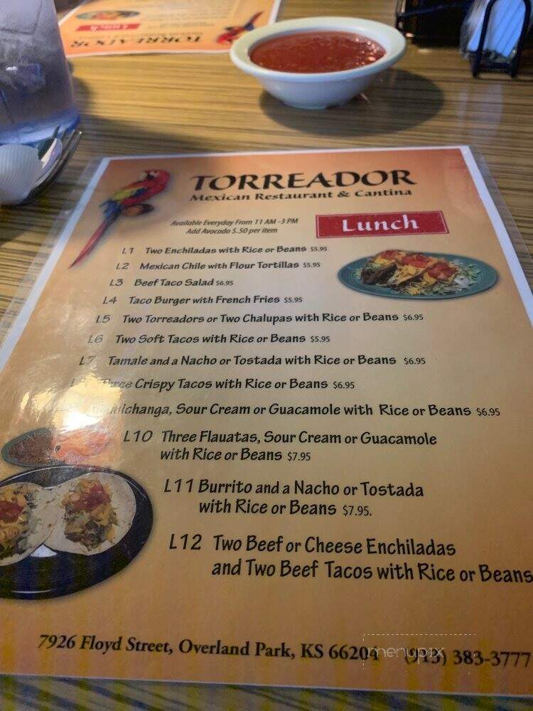 Torreador Mexican Restaurant - Shawnee Mission, KS