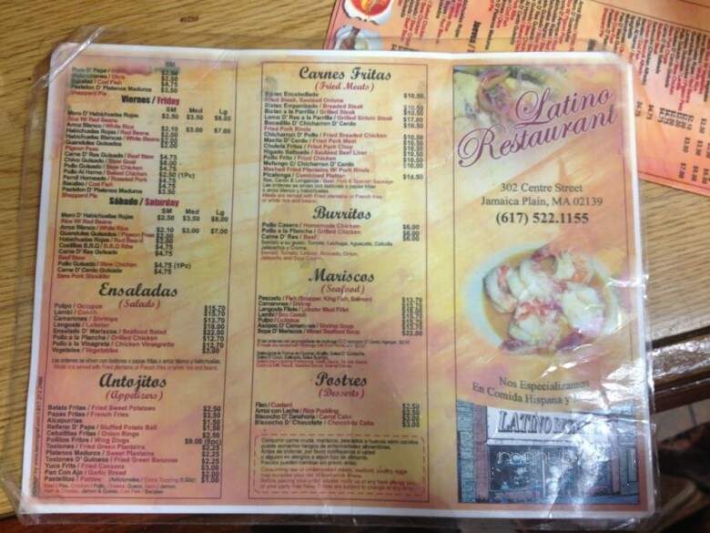 Latino Restaurant - Jamaica Plain, MA