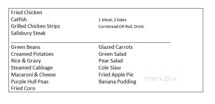 Stub's Restaurant - Yazoo City, MS menu_pic