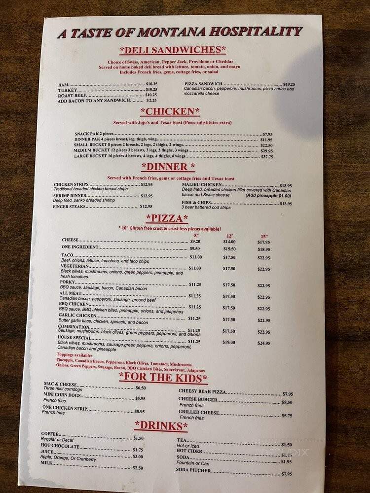 Papa T's - Dillon, MT menu_pic