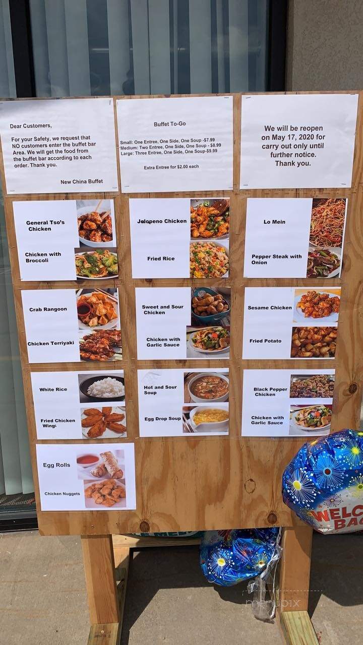 New China Buffet - Mitchell, SD menu_pic