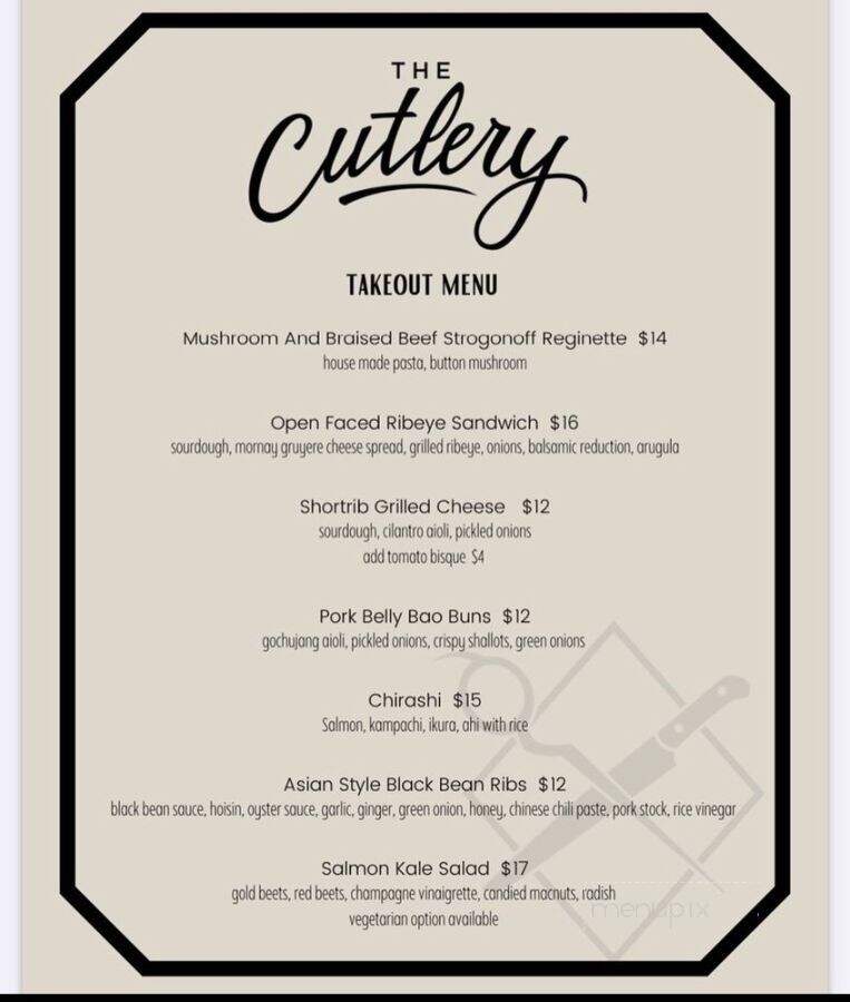 The Cutlery Restaurant - Honolulu, HI menu_pic