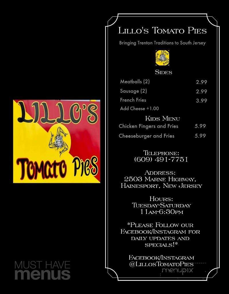 Lillo's Tomato Pies - Hainesport, NJ