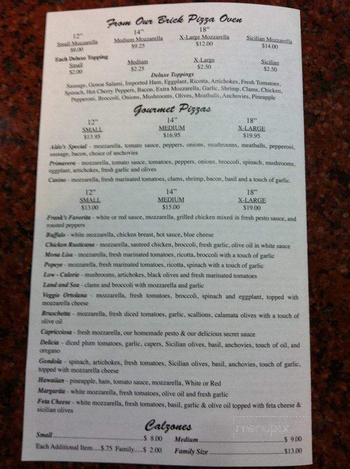 Aldo Of Italy - Waterbury, CT menu_pic