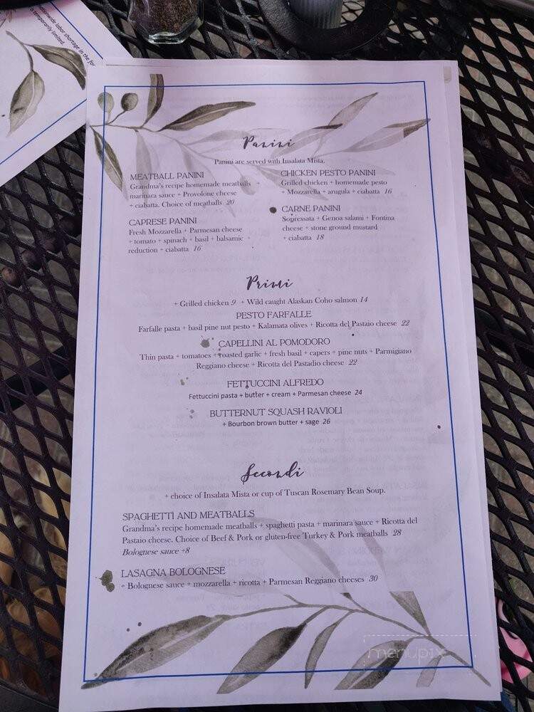 La Pergola Trattoria - Big Bear Lake, CA menu_pic