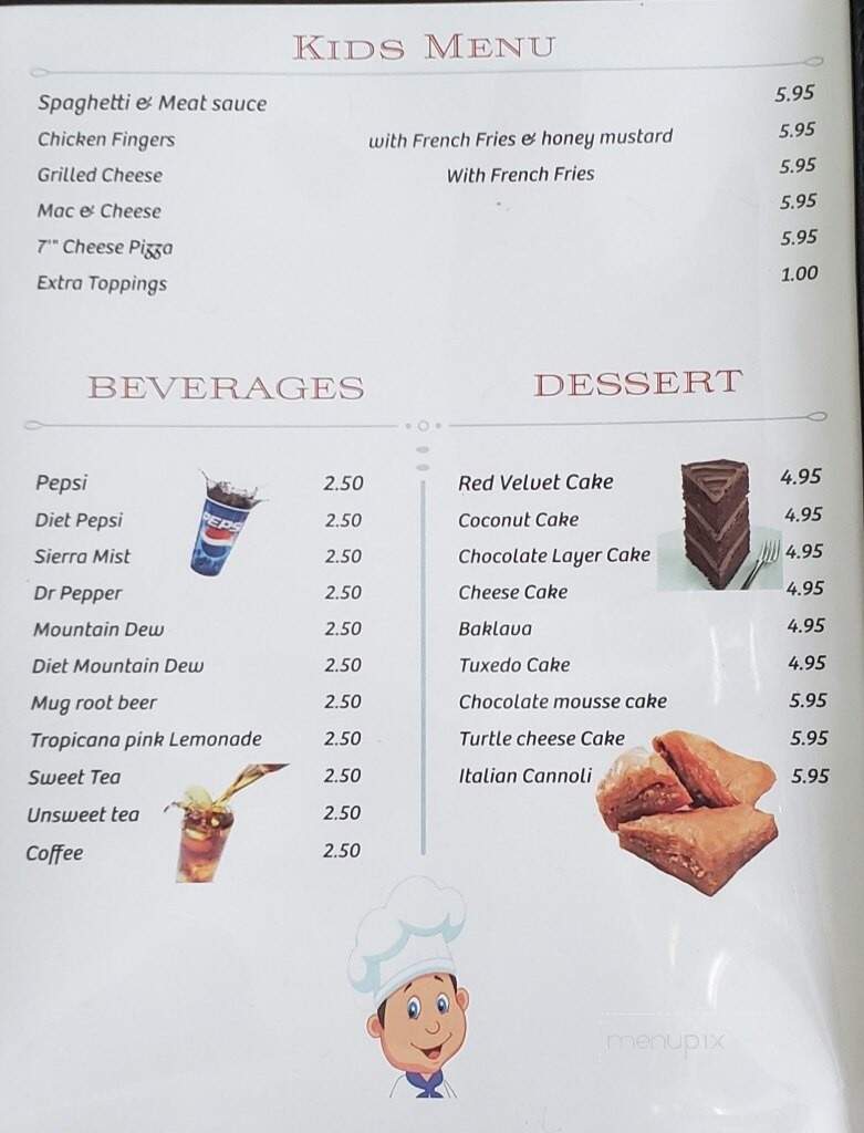 2 Boys Pizza and Grill - Augusta, GA menu_pic