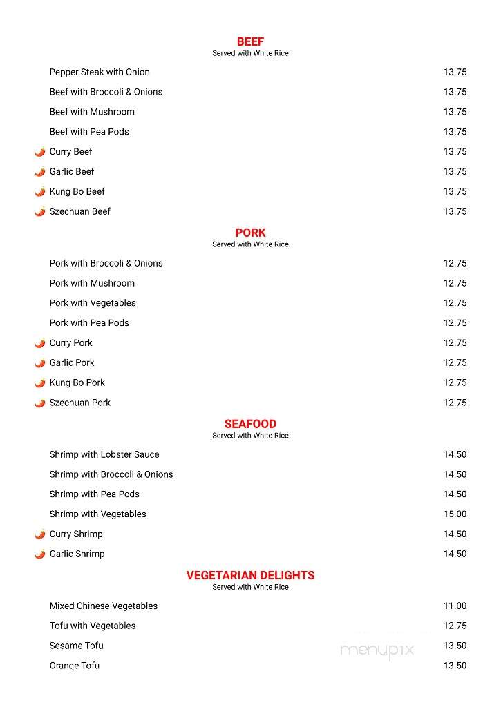 China Wok Restaurant - Bangor, ME menu_pic