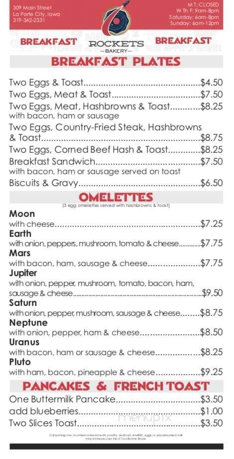 La Porte City Bakery Etc - La Porte City, IA menu_pic