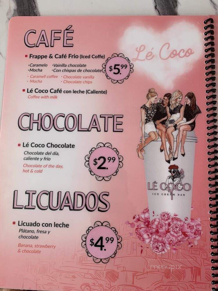 Le Coco Ice Cream Bar - Downey, CA