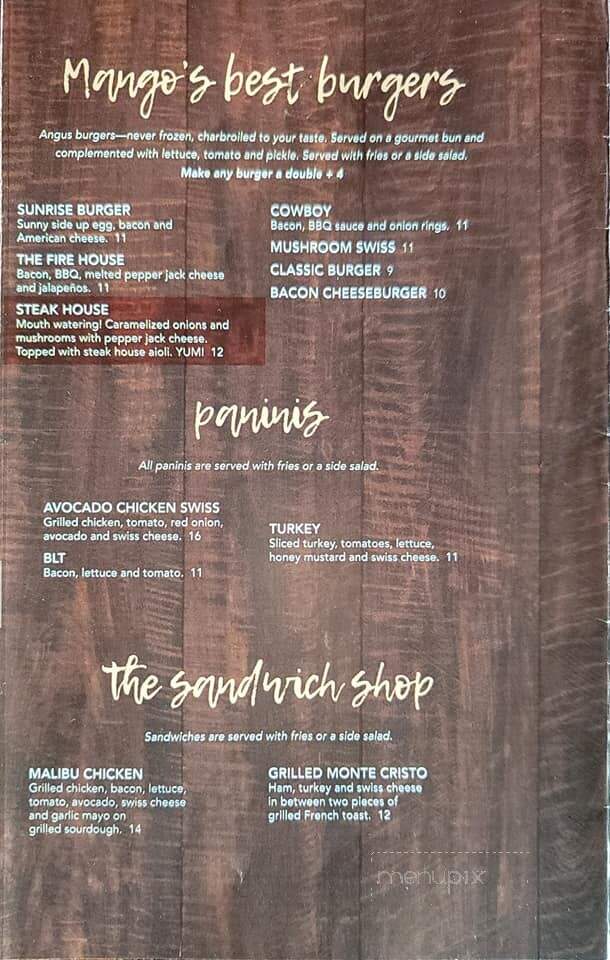 Mangos Breakfast Brunch - Keller, TX menu_pic