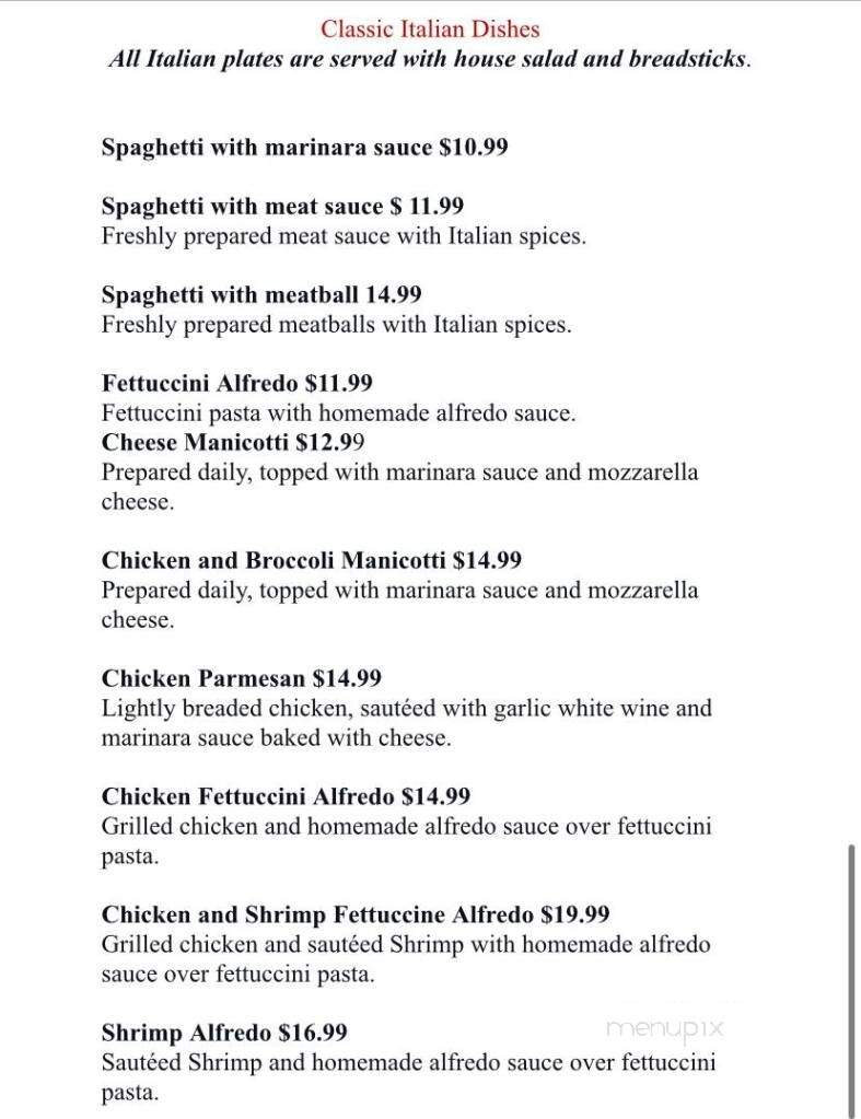 Mandolin Bar and Grill - Anderson, SC menu_pic