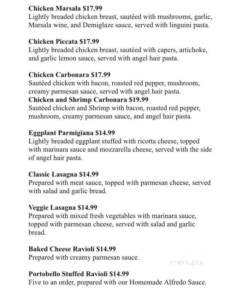 Mandolin Bar and Grill - Anderson, SC menu_pic