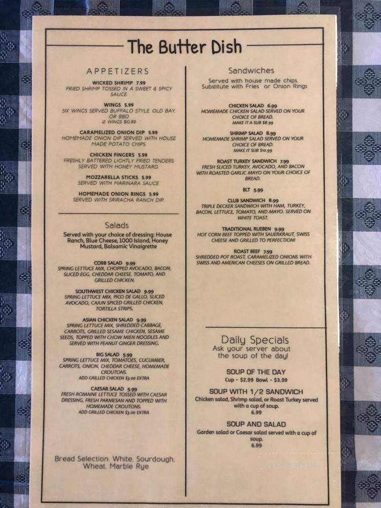 The Butter Dish - Pikeville, TN menu_pic