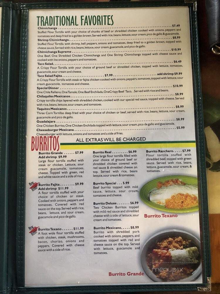 Guadalajara Mexican Grill - Waynesboro, TN menu_pic
