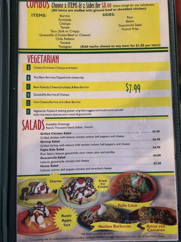Guadalajara Mexican Grill - Waynesboro, TN menu_pic
