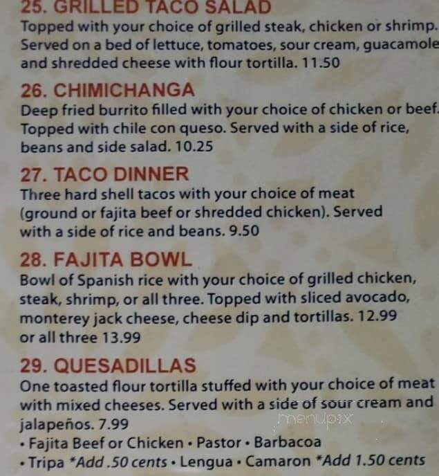 El Potrillo Mexican Taqueria - Sulphur, LA menu_pic