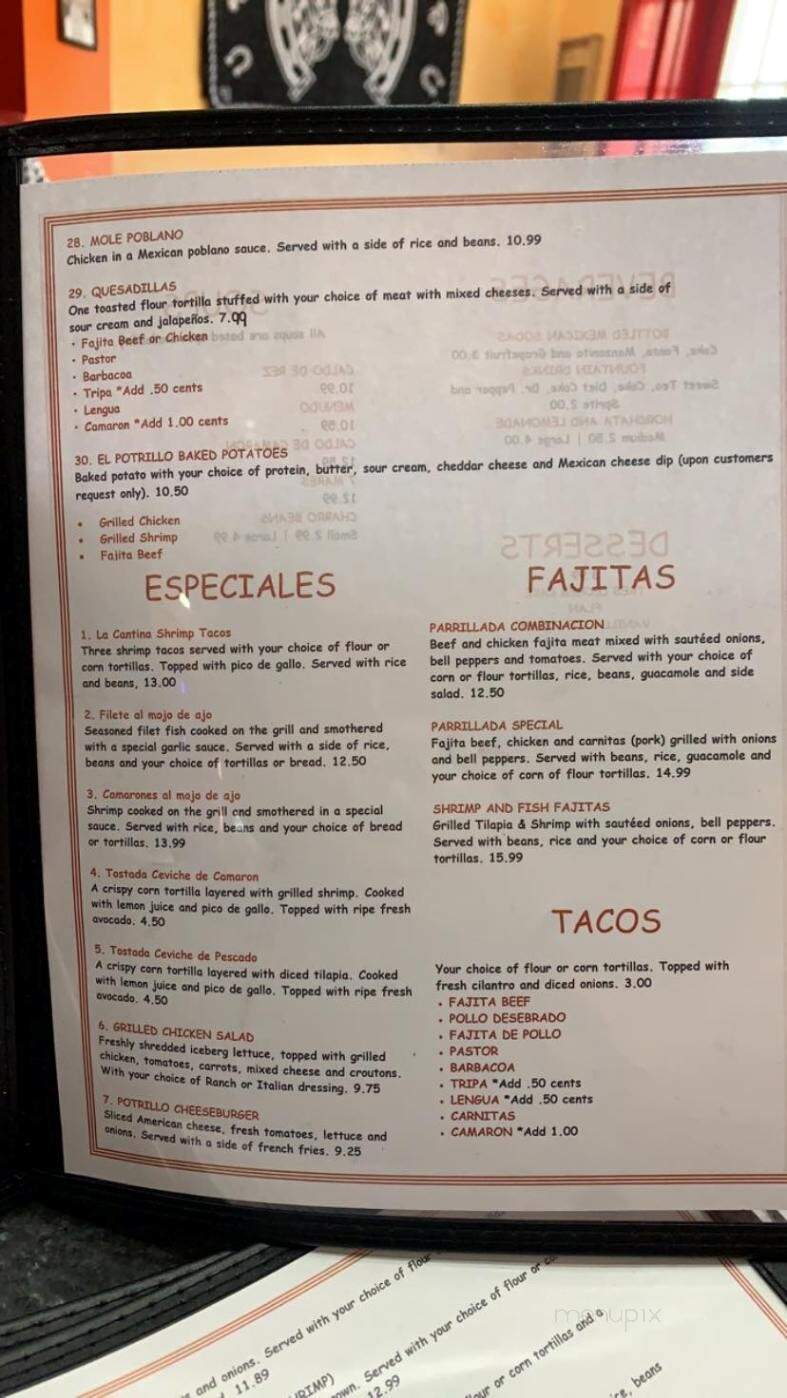 El Potrillo Mexican Taqueria - Sulphur, LA menu_pic