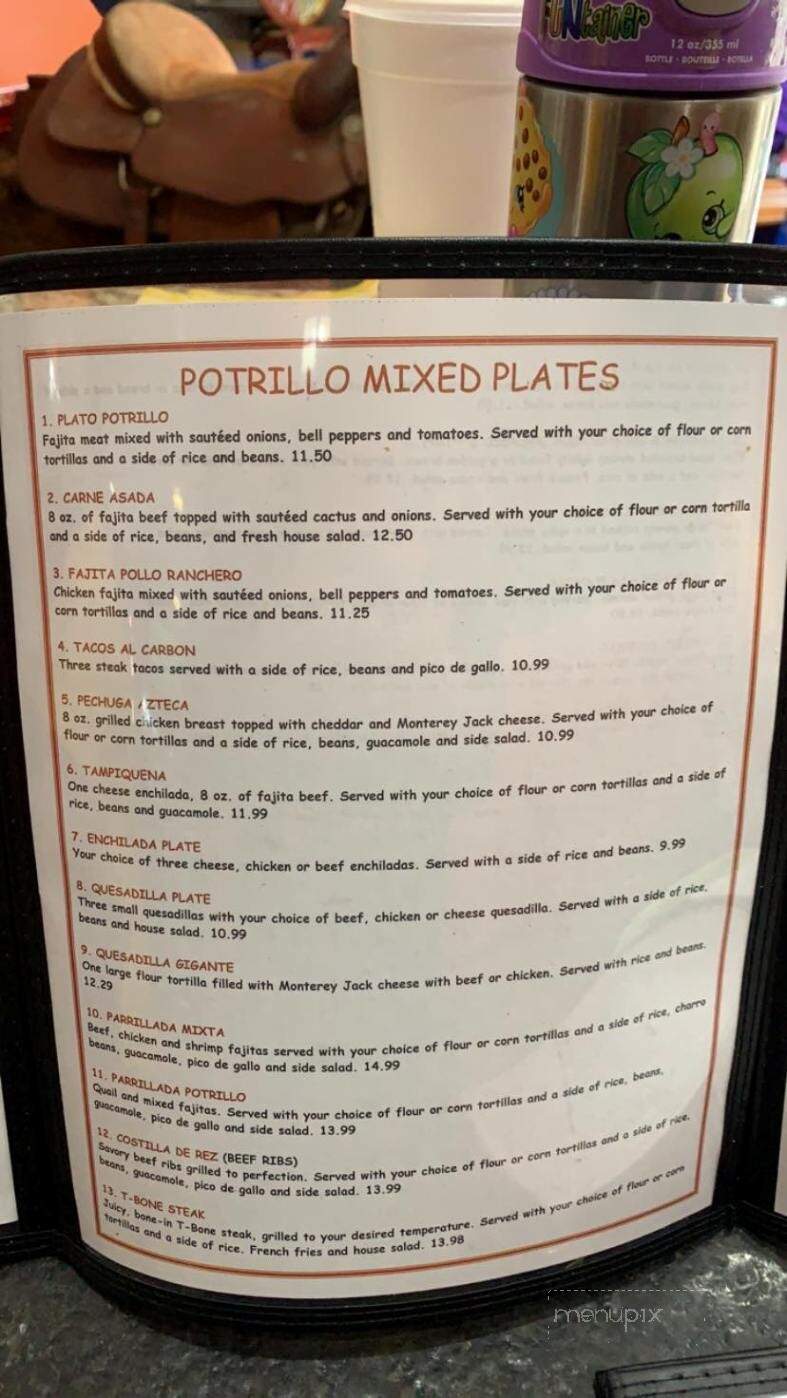 El Potrillo Mexican Taqueria - Sulphur, LA menu_pic