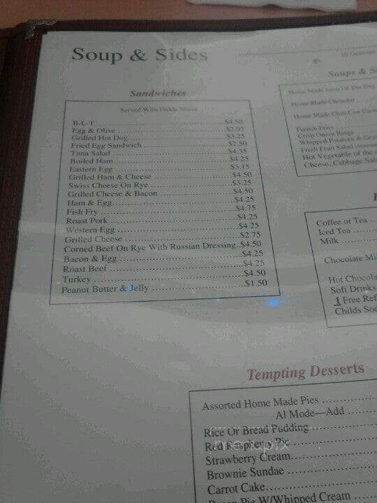 Hunter's Dinerant - Auburn, NY menu_pic