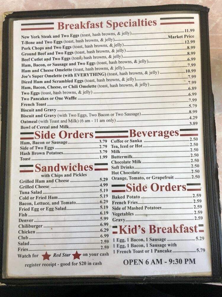 Lil Joe's Over Million Steaks - Sacramento, CA menu_pic