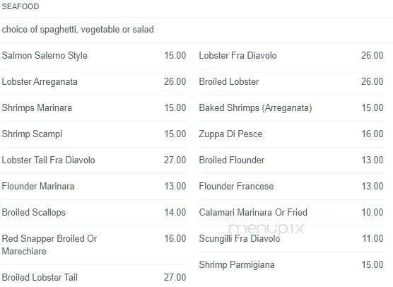 Salerno Italian Restaurant - Richmond Hill, NY menu_pic