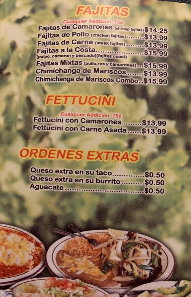 Taqueria Tampico - Delano, CA menu_pic