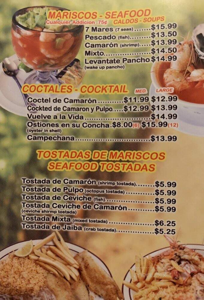 Taqueria Tampico - Delano, CA menu_pic