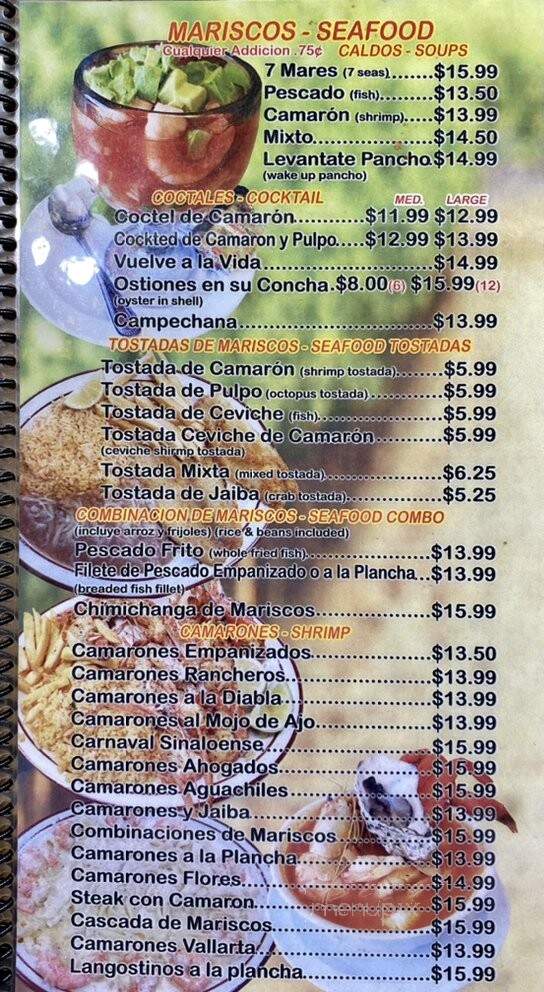 Taqueria Tampico - Delano, CA menu_pic