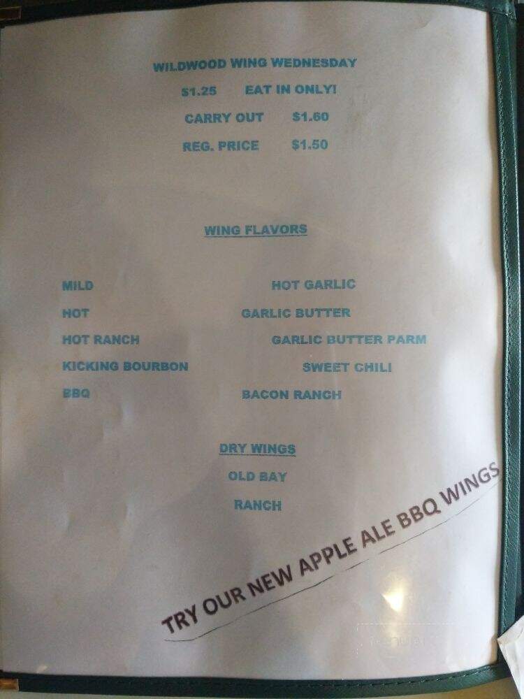 Wildwood Inn Restaurant - Breezewood, PA menu_pic