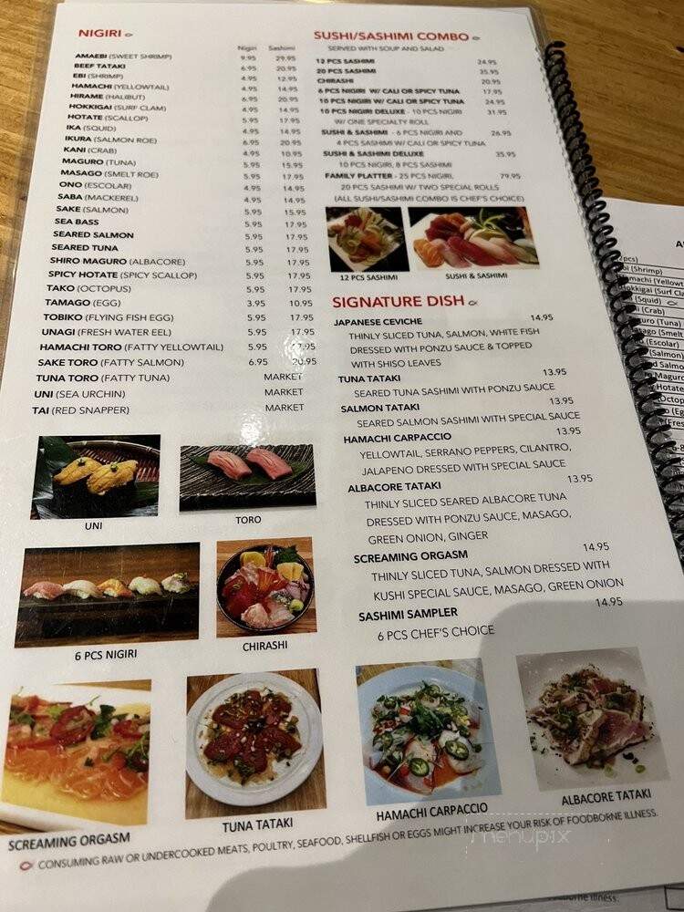 Sushi Kushi - Carrollton, TX menu_pic