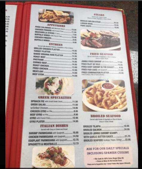 George's Diner Cafe - Bronx, NY menu_pic