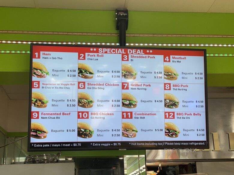 111 Bakery - San Jose, CA menu_pic