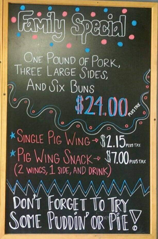 Tin Top - Calera, AL menu_pic