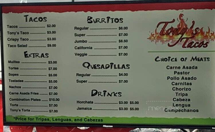 Tony's Taco - Sacramento, CA