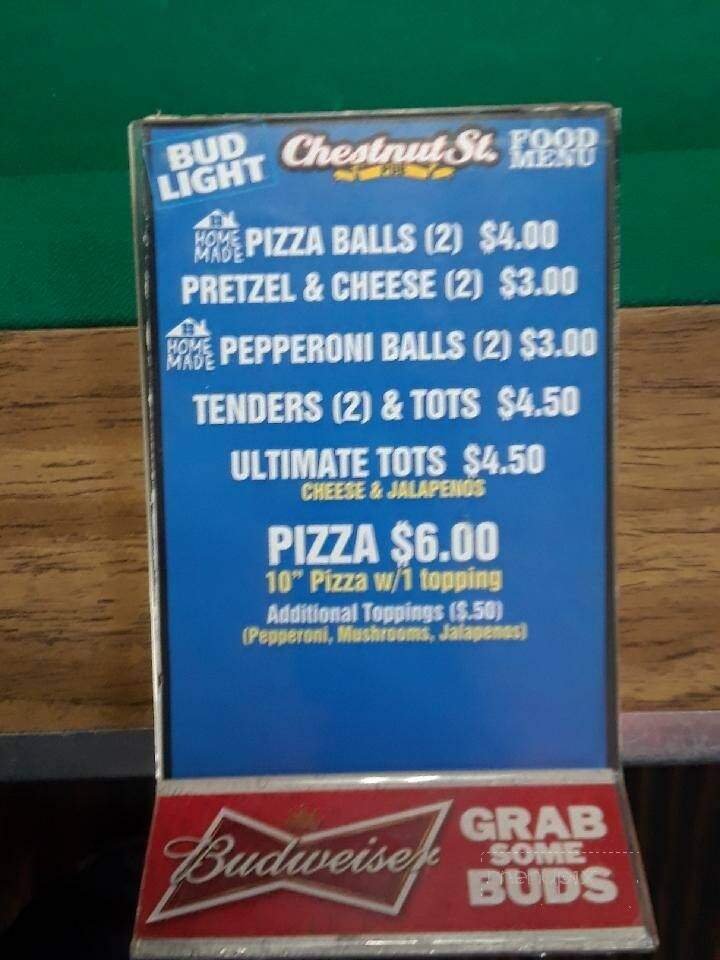 Chestnut Street Pub - Erie, PA menu_pic