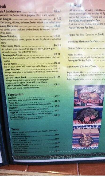 La Hacienda Orange City - Orange City, FL menu_pic