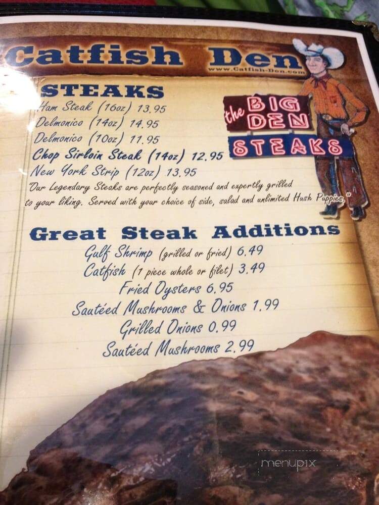Catfish Den - Hiram, GA menu_pic