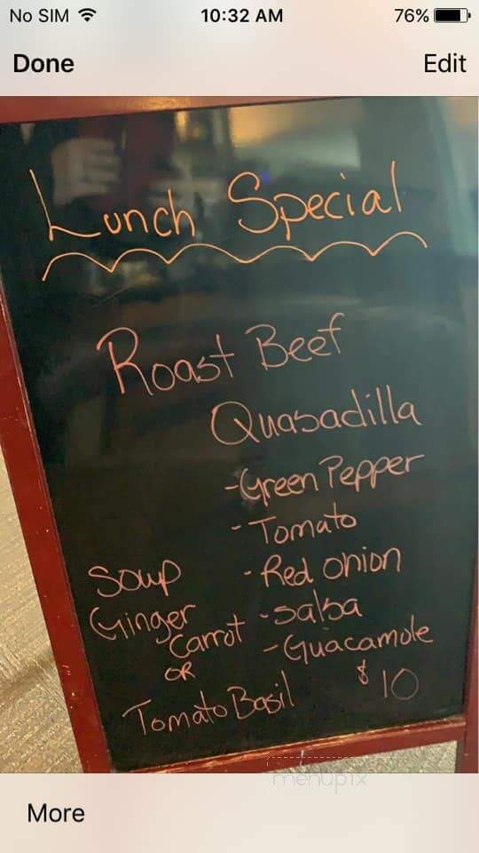 Craig's Table - Quesnel, BC menu_pic