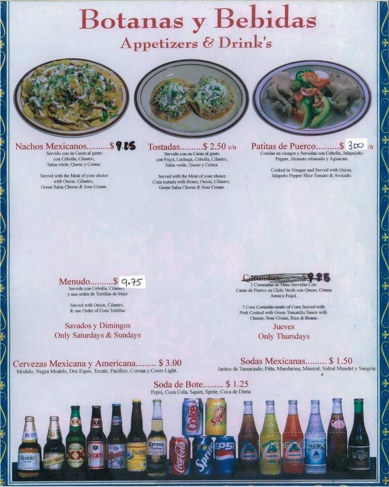 Taqueria Santoyo - Hillsboro, OR menu_pic