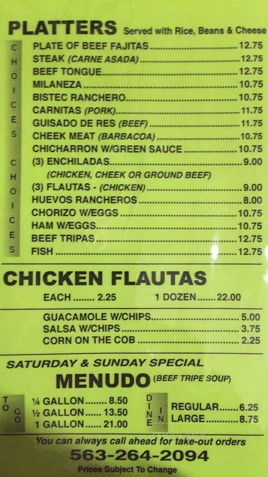 El Olmito Mexican Grocery - Muscatine, IA menu_pic