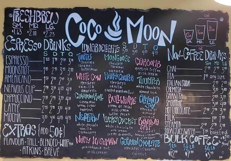 Coco Moon - Brainerd, MN menu_pic